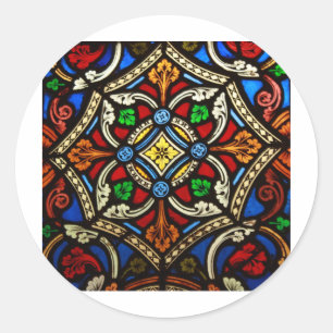 Adesivo Redondo Vitral religioso bonito