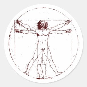 Adesivo Redondo Vitruvian Man BRK