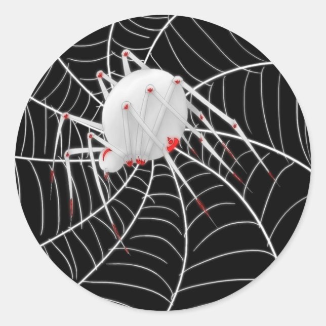 Adesivo Redondo Viúva branca (Frente)