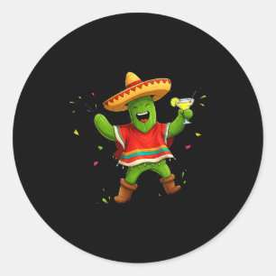 Adesivo Redondo Viva a festa mexicana cinco de maio
