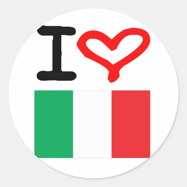 Adesivo Redondo Viva Italia! (Frente)