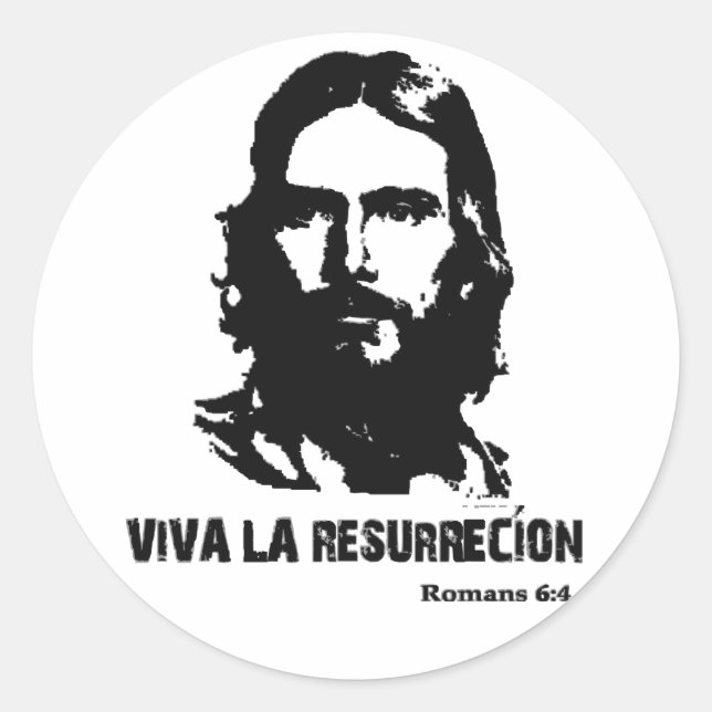 Adesivo Redondo Viva La Resurrecion (Frente)