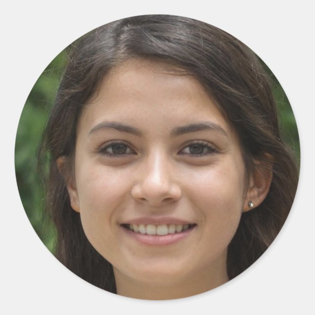 Adesivo Redondo Viva no momento (Frente)