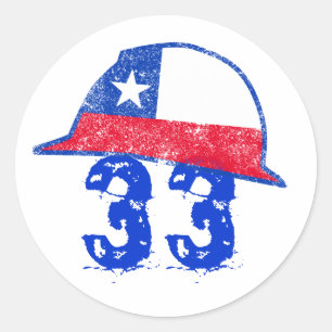 Adesivo Redondo Viva o Chile!