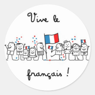 Adesivo Redondo ViveLeFrancais
