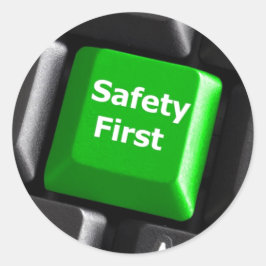 Adesivo Redondo Você É A Chave Da Segurança