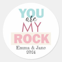 Adesivo Redondo Você é a minha pedra