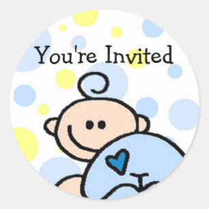 Adesivo Redondo Você é convidado OH