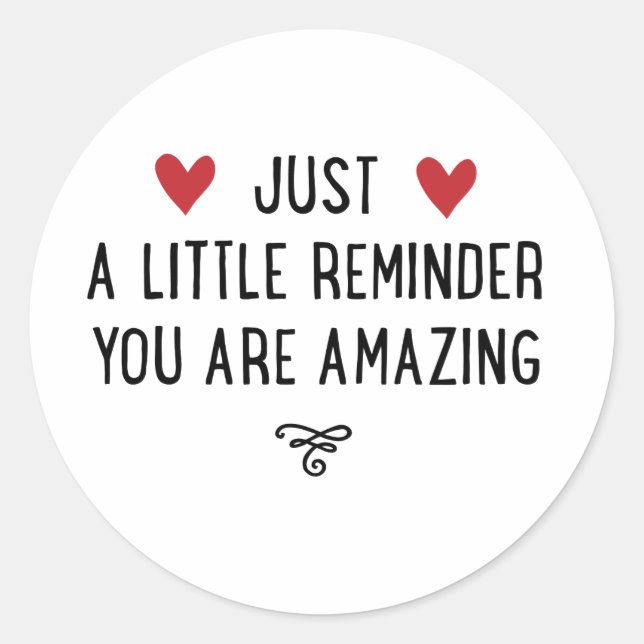 Adesivo Redondo Você é incrível (Frente)