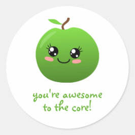 Adesivo Redondo você é incrível para o núcleo