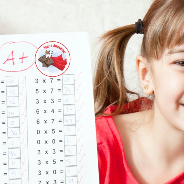 Adesivo Redondo Você é incrível! Super Eagle Sticker (Criador carregado)