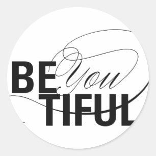 Adesivo Redondo Você é linda   Ser Bonita   Cotação Tipo