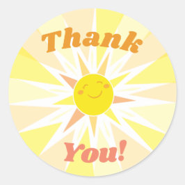 Adesivo Redondo Você é meu Chá de fraldas sunshine Obrigado