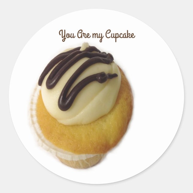 Adesivo Redondo Você É Meu Cupcake (Frente)