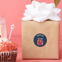 Adesivo Redondo Você é meu Jelly Personalizado Jam