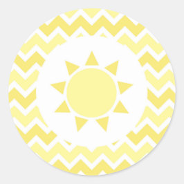 Adesivo Redondo Você é meu selo de chá de fraldas sunshine