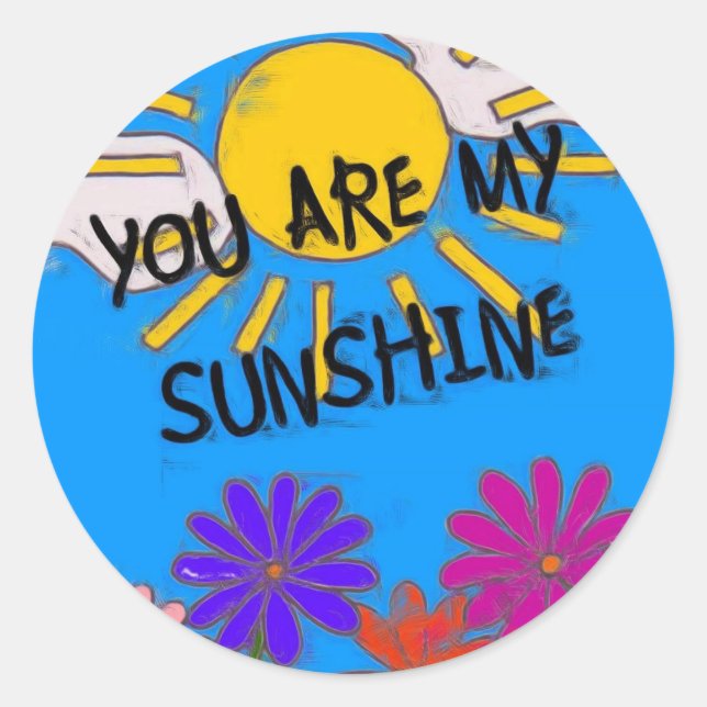 Adesivo Redondo Você É Meu Sol (Frente)
