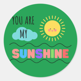 Adesivo Redondo Você É Meu Vestido Sol