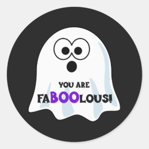 Adesivo Redondo Você é um Fantasmano de Halloween
