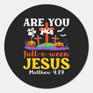 Adesivo Redondo Você Está Caindo O Ween Jesus Matheus Fé Cristã