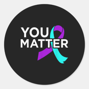 Adesivo Redondo Você Feliz Sensibilização Suicida Suporte Gráfico