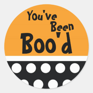 Adesivo Redondo "Você foi Boo'd"