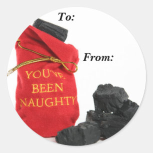 Adesivo Redondo Você foi saco impertinente de Tag do presente de