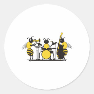 Adesivo Redondo Você Gosta Do Jazz Sticker