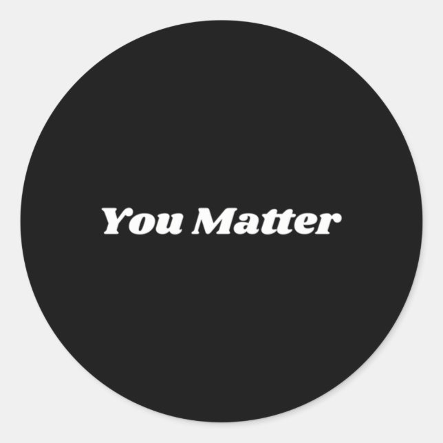 Adesivo Redondo Você Importa A Consciência Da Saúde Tal (Frente)