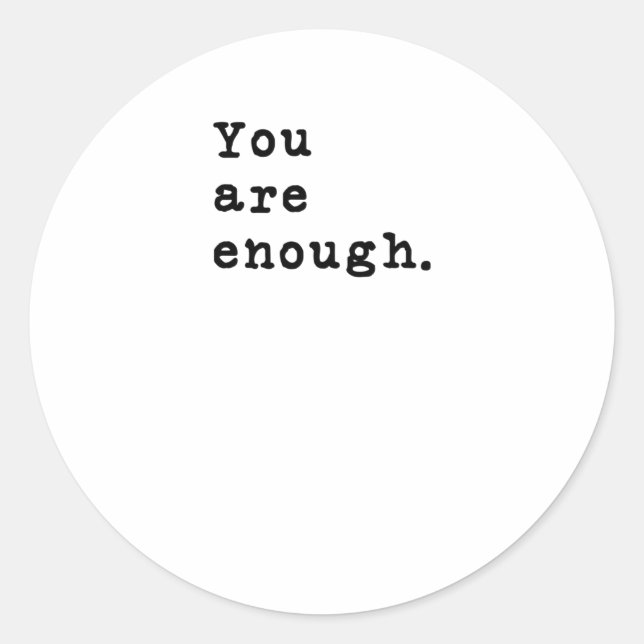 Adesivo Redondo Você Já Chega De Estilo De Máquina De Estilo De Má (Frente)