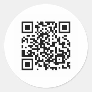 Adesivo Redondo Você Me Casado? Código QR