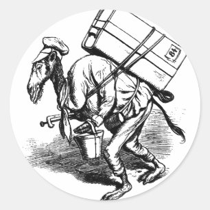 Adesivo Redondo Você não acende Viagem - Carregando de camelo Bols