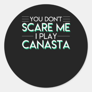 Adesivo Redondo Você Não Me Assusta Eu Toco Camisa De Cartão Canas