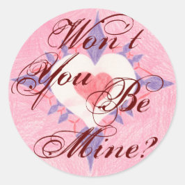 Adesivo Redondo Você não será meu?