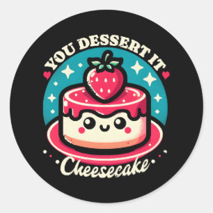 Adesivo Redondo Você O Descarrega - Cheesecake Kawaii