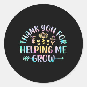 Adesivo Redondo Você Por Me Ajudar A Crescer Grateful Graduation K