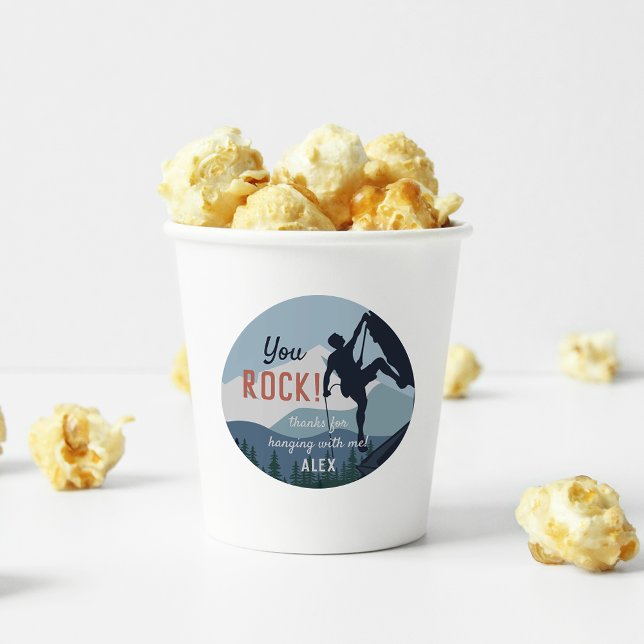 Adesivo Redondo Você Rock | Favor da Festa de aniversário de Escal (Criador carregado)