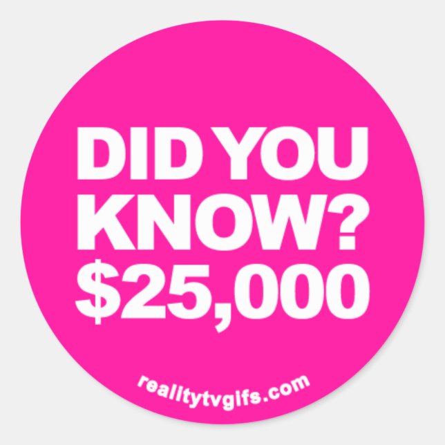 Adesivo Redondo Você Sabia? -Adesivos (Frente)