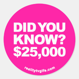 Adesivo Redondo Você Sabia? -Adesivos