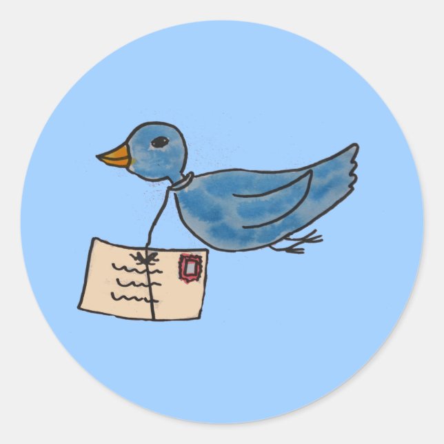 Adesivo Redondo Você tem correio (Frente)