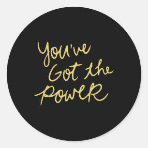 Adesivo Redondo Você tem o Power Sticker