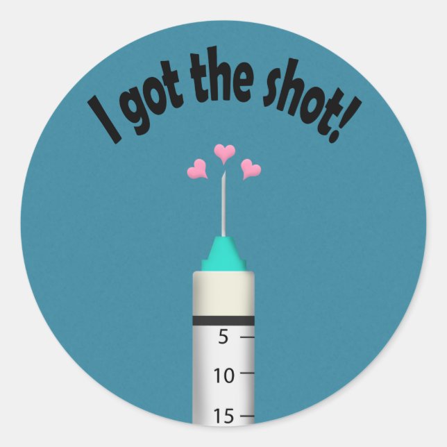 Adesivo Redondo Você tem os 19 Parabéns de vacina contra o vírus (Frente)