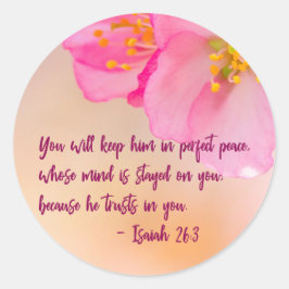 Adesivo Redondo Você Vai Mantê-Lo Inspirado Cristão