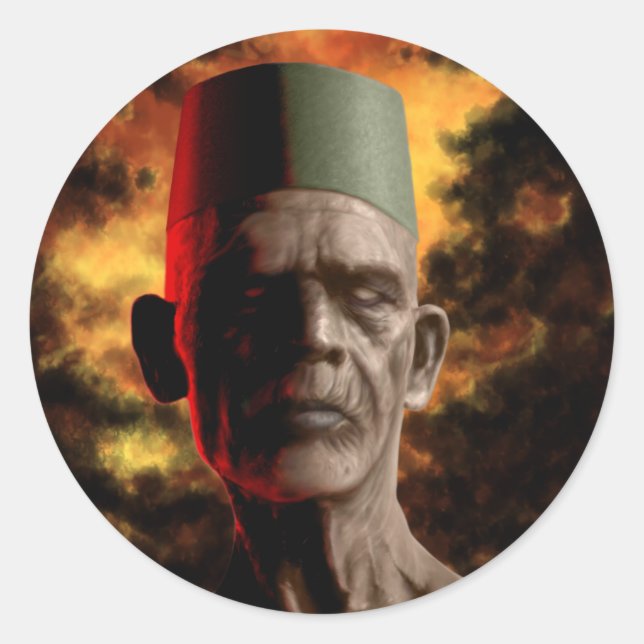 Adesivo Redondo "Vodun Bokor" por HATE (Frente)