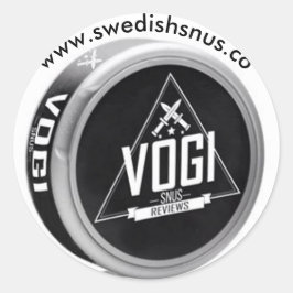Adesivo Redondo Vogi Snus Sticker