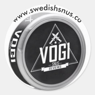 Adesivo Redondo Vogi Snus Sticker