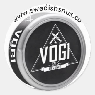 Adesivo Redondo Vogi Snus Sticker