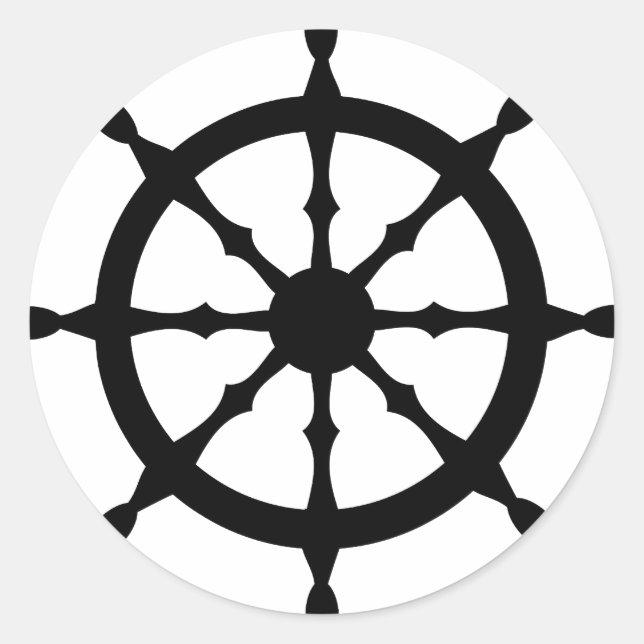 Adesivo Redondo volante do navio comandante (Frente)