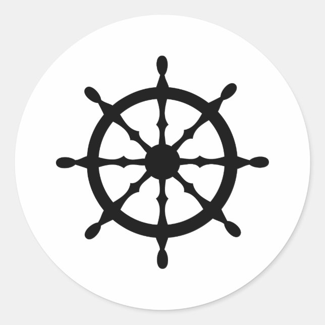 Adesivo Redondo volante do navio comandante (Frente)