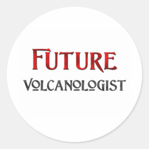 Adesivo Redondo Volcanologist futuro